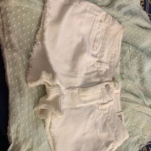 White Denim VS Pink Shorts